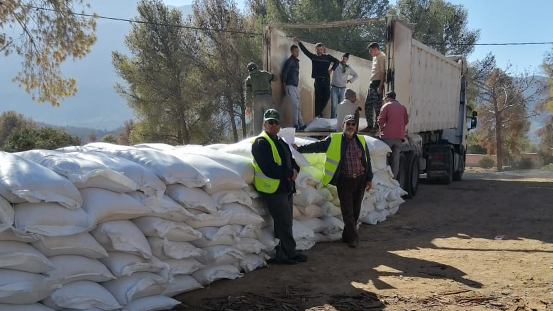 معرض الصور — دعم المربين، وإعادة بناء وتأهيل البنيات التحتية الفلاحية في المناطق المتضررة من الزلزال