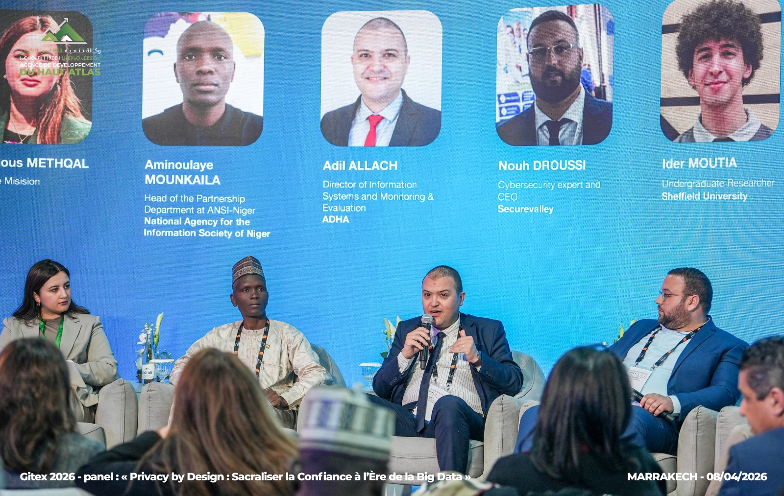 Participation de M. Adil Allach, DSISE de l'ADHA, au panel : Provacy by Design au Gitex 2026